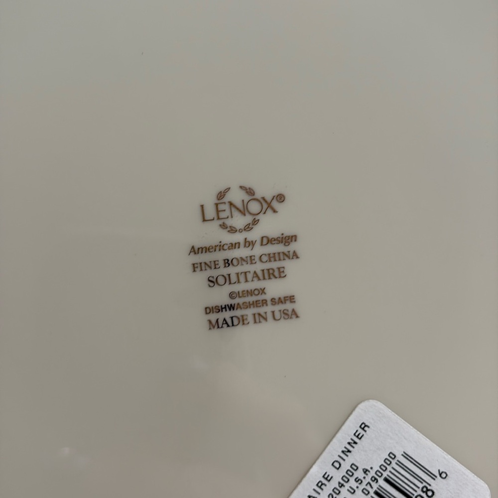 Lenox Solitaire Dinner Plate Ivory - Picture 5 of 6